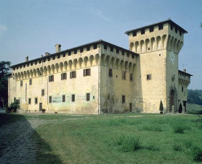 Villa Medicea Cafaggiolo, entworfen für Cosimo Il Vecchio (1389-1464) von Michelozzo di Bartolommeo